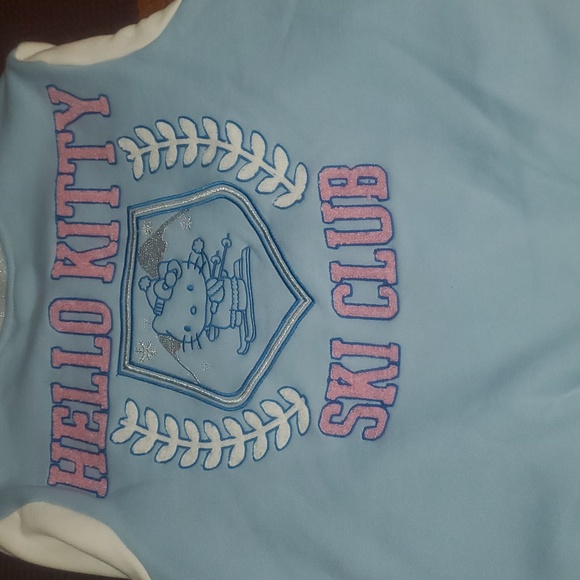 Hello Kitty Blue and White Varsity Jacket - Picture 7 of 10